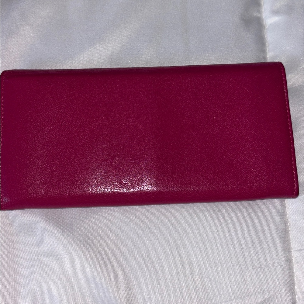 Saint Laurent fuchsia leather continental wallet - Picture 6 of 6
